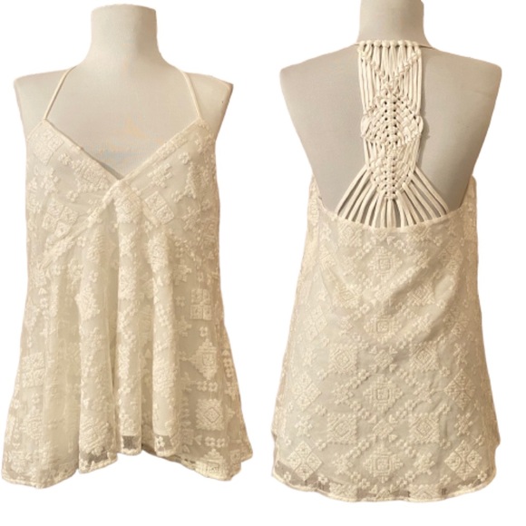 Rebecca Minkoff Tops - Rebecca Minkoff Macrame Flowy Tank | Medium